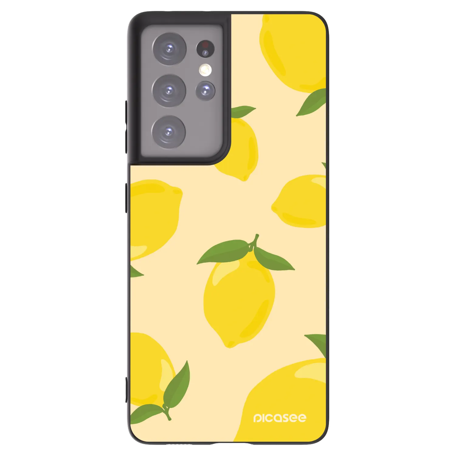 Picasee silikonový černý obal pro Samsung Galaxy S21 Ultra 5G G998B - Limoncella