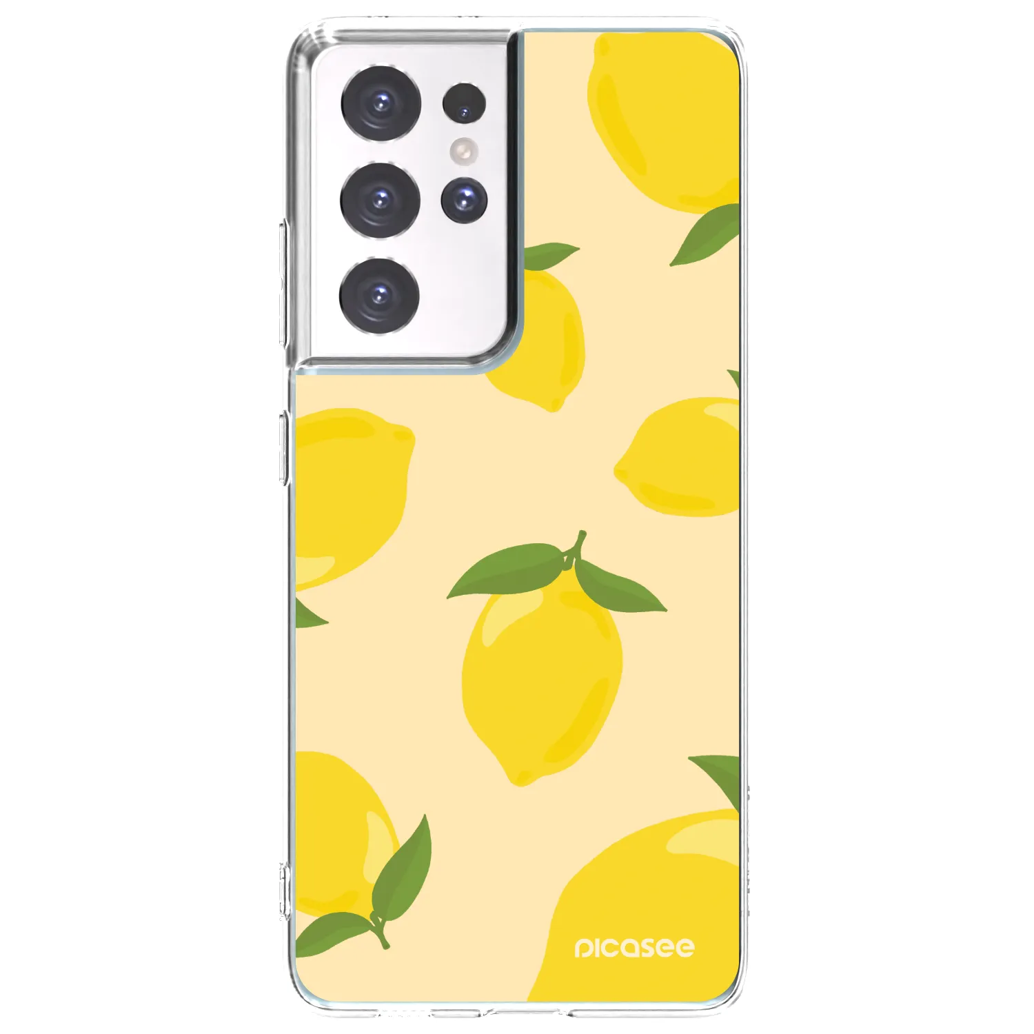 Picasee silikonový průhledný obal pro Samsung Galaxy S21 Ultra 5G G998B - Limoncella