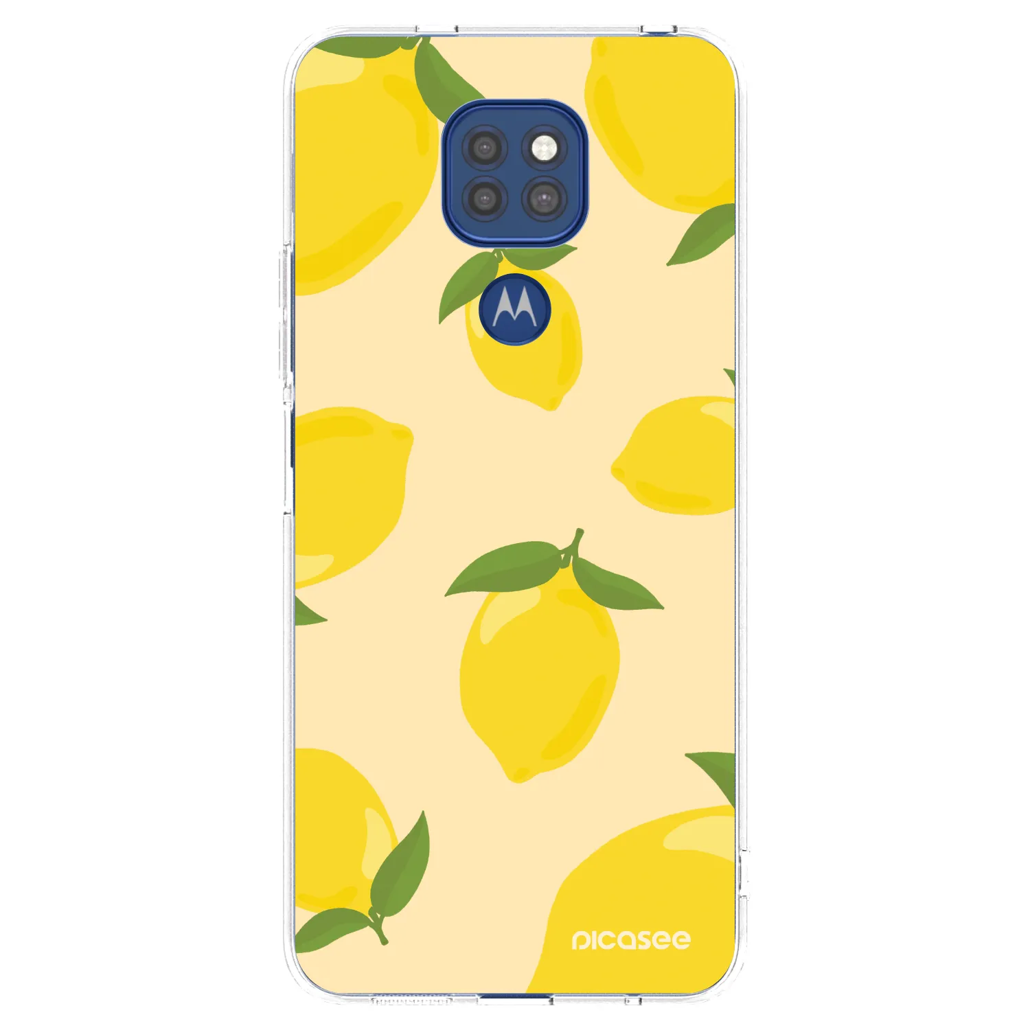 Picasee silikonový průhledný obal pro Motorola Moto G9 Play - Limoncella