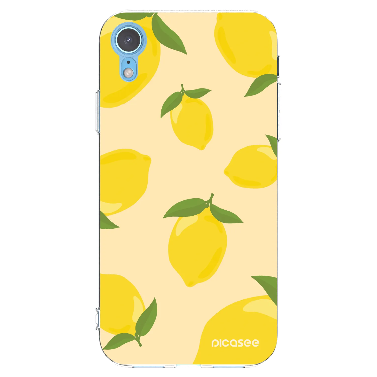 Picasee silikonový průhledný obal pro Apple iPhone XR - Limoncella