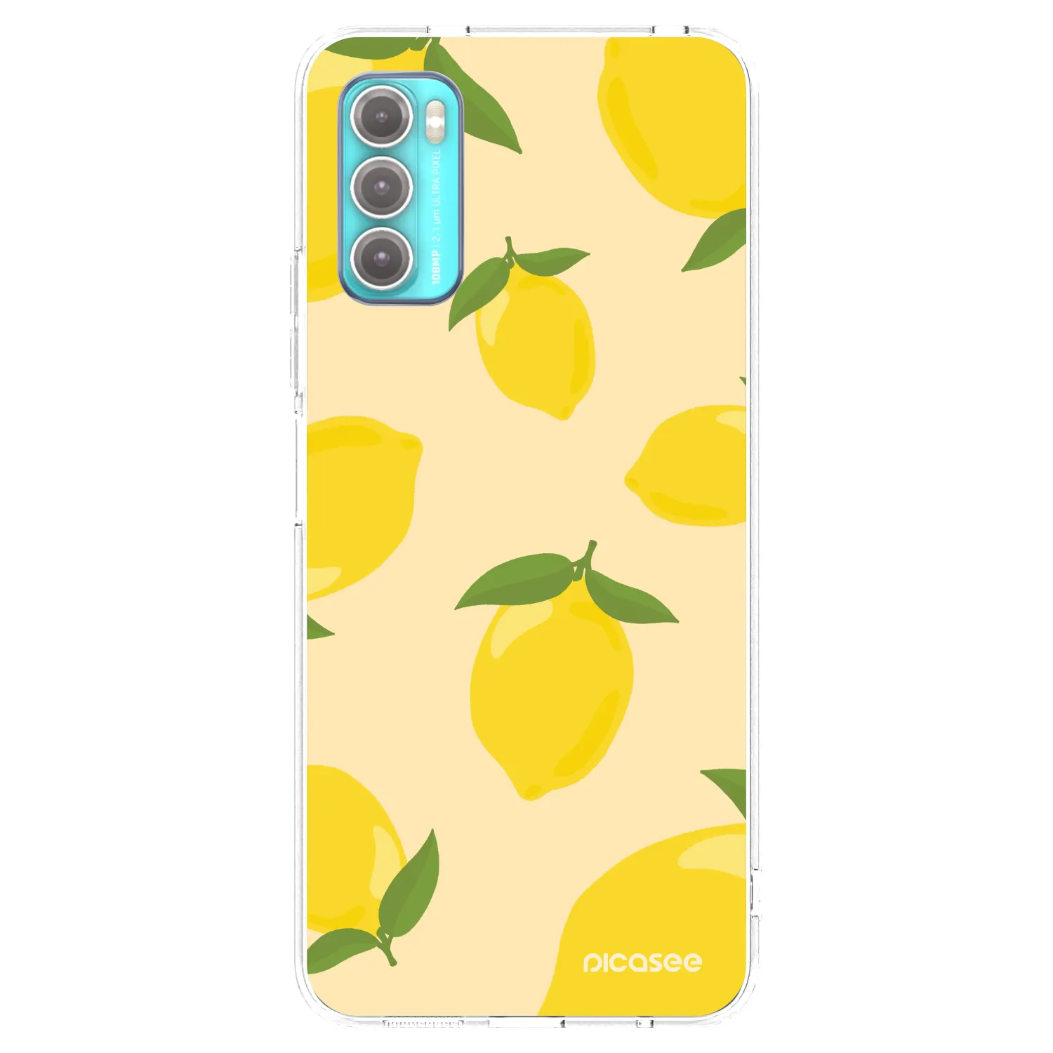 Picasee silikonový průhledný obal pro Motorola Moto G60 - Limoncella