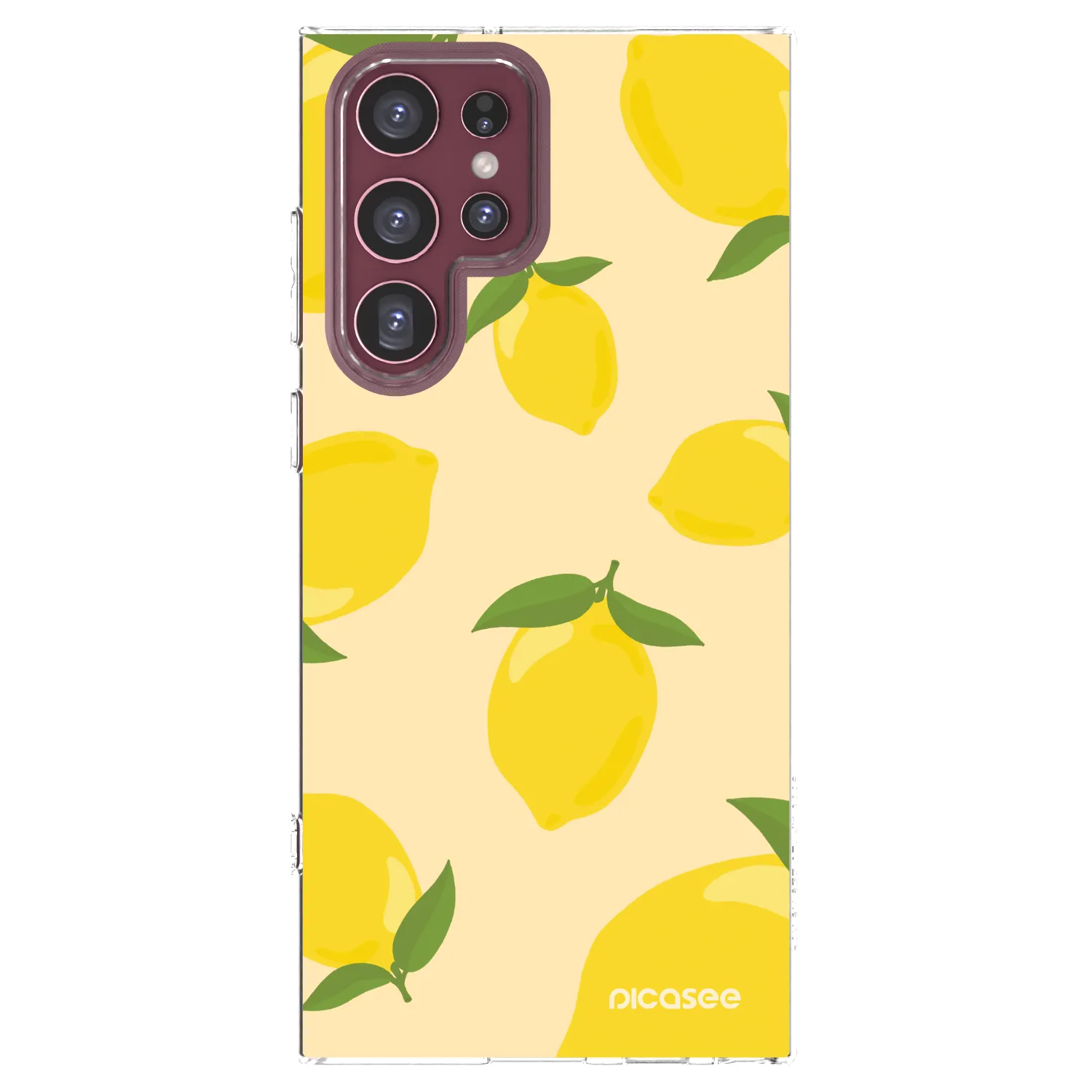 Picasee silikonový průhledný obal pro Samsung Galaxy S22 Ultra 5G - Limoncella