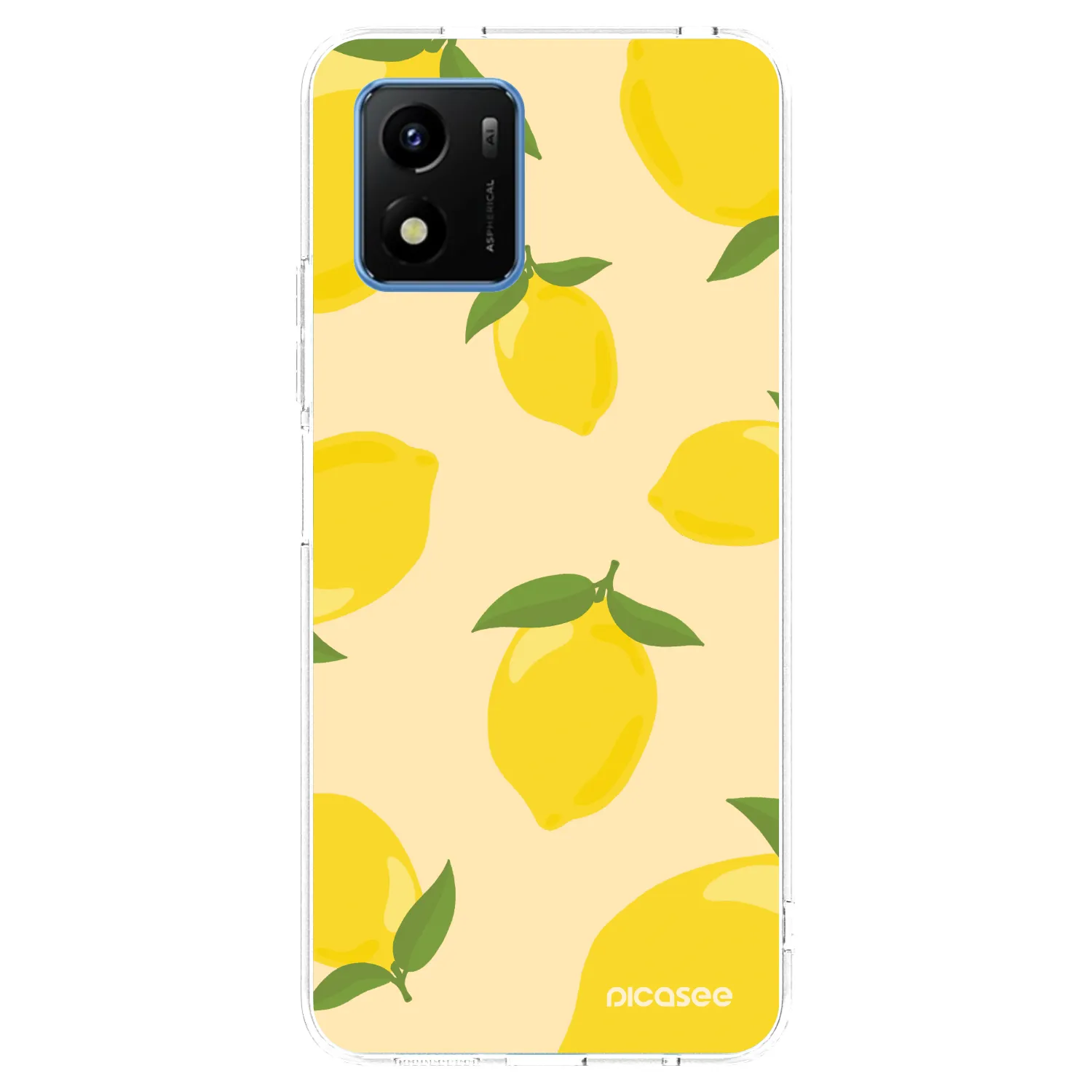 Picasee silikonový průhledný obal pro Vivo Y01 - Limoncella
