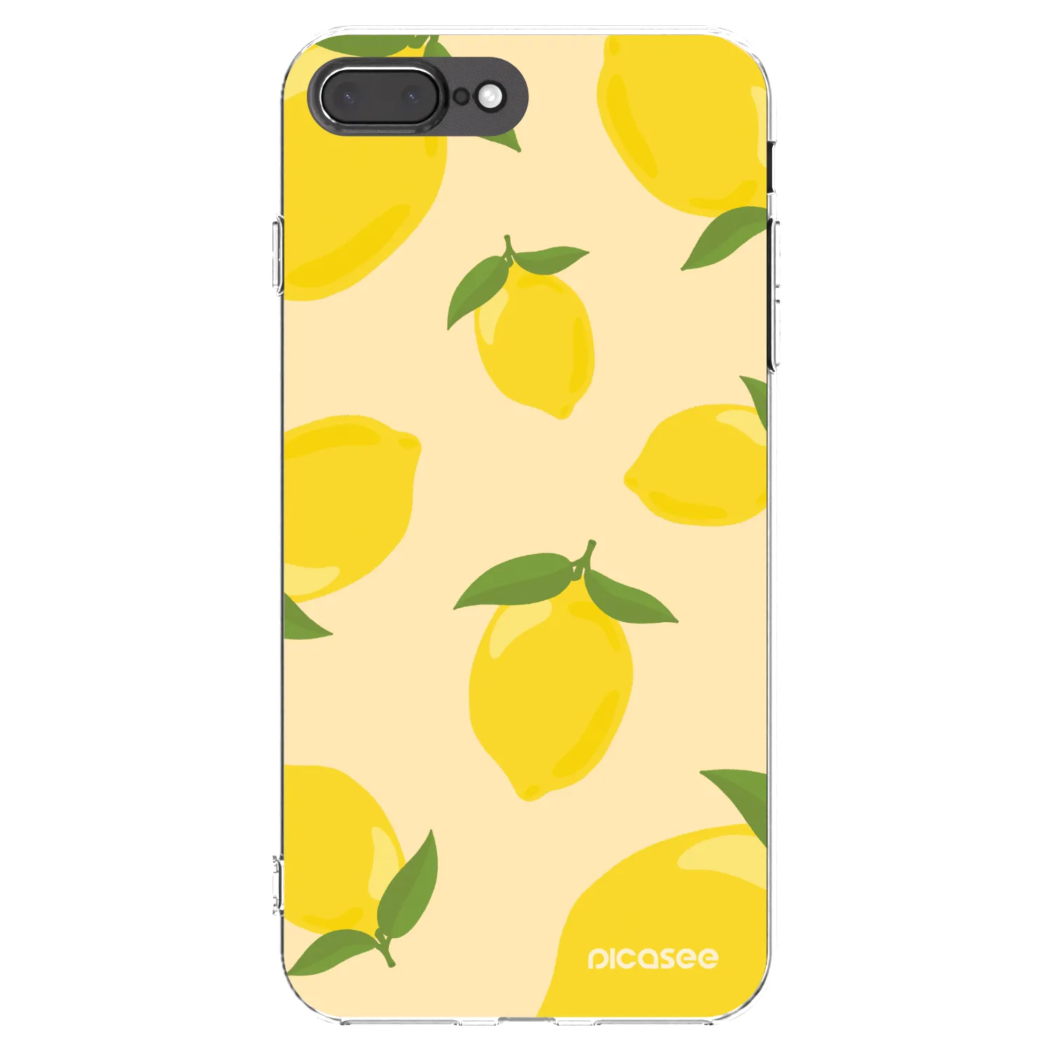 Picasee silikonový průhledný obal pro Apple iPhone 8 Plus - Limoncella