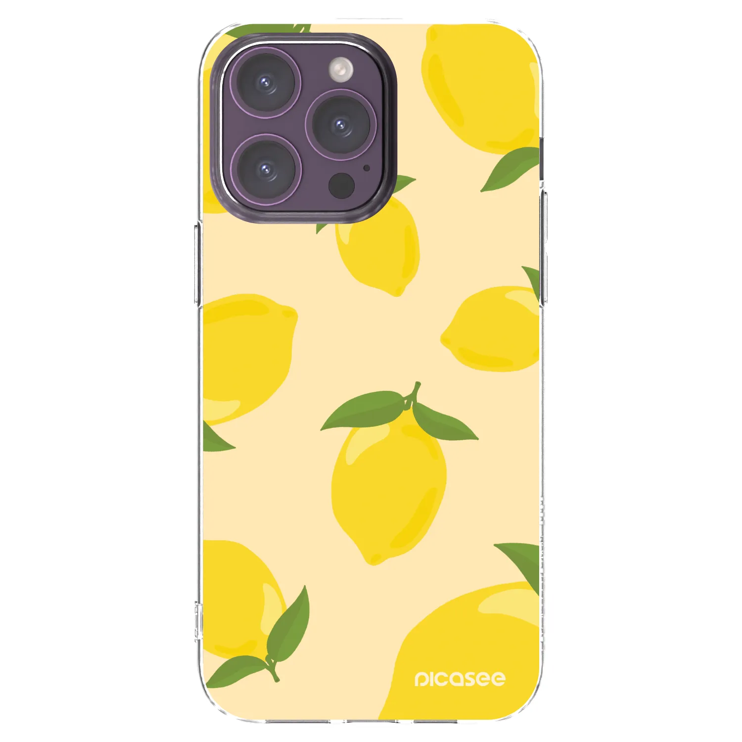 Picasee silikonový průhledný obal pro Apple iPhone 14 Pro Max - Limoncella