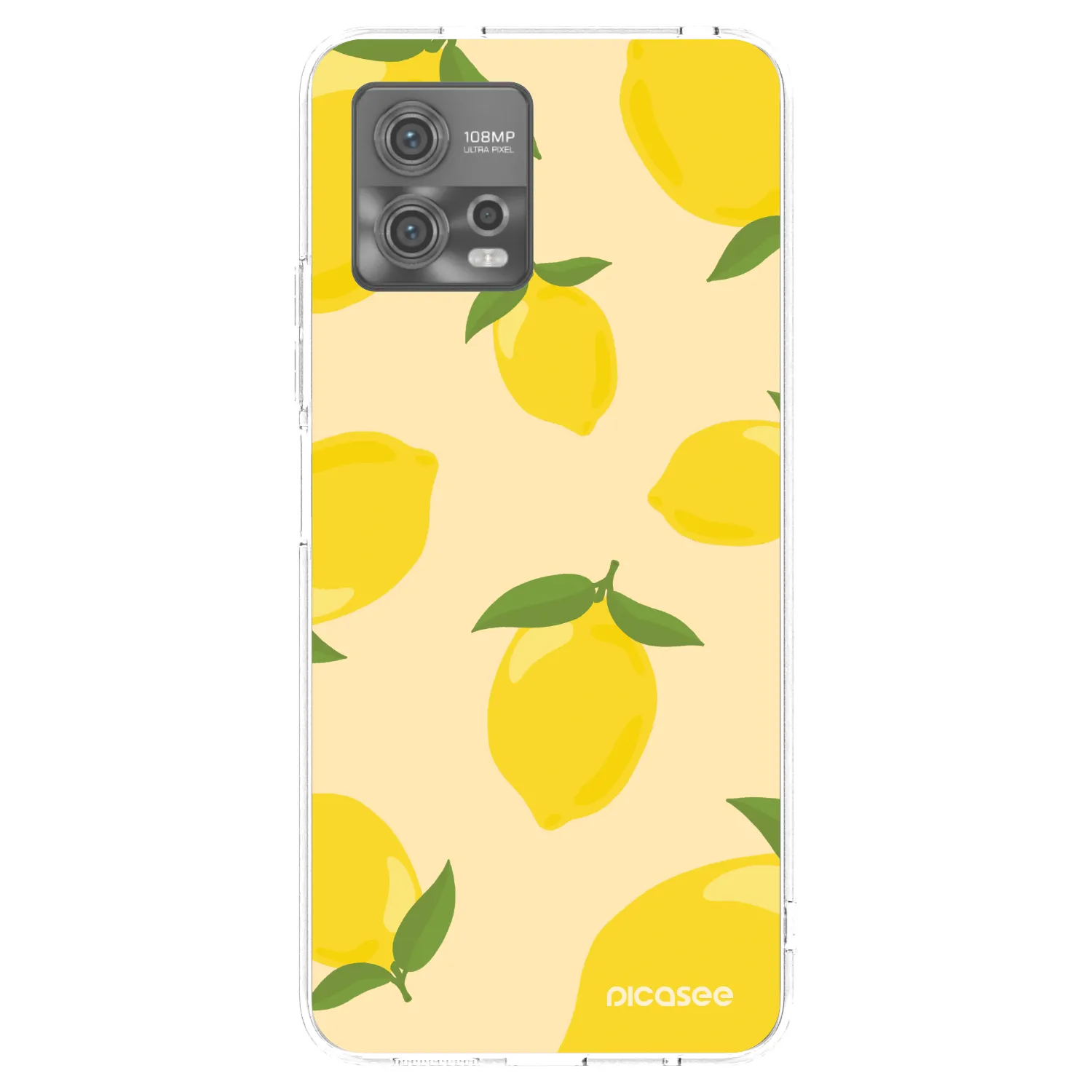 Picasee silikonový průhledný obal pro Motorola Moto G72 - Limoncella