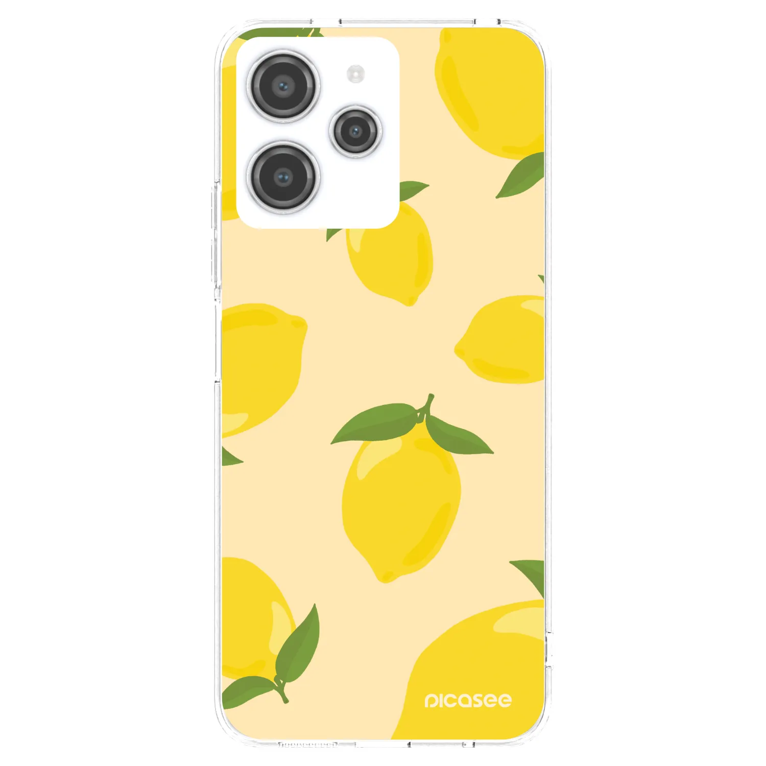Picasee silikonový průhledný obal pro Xiaomi Redmi 12 4G - Limoncella