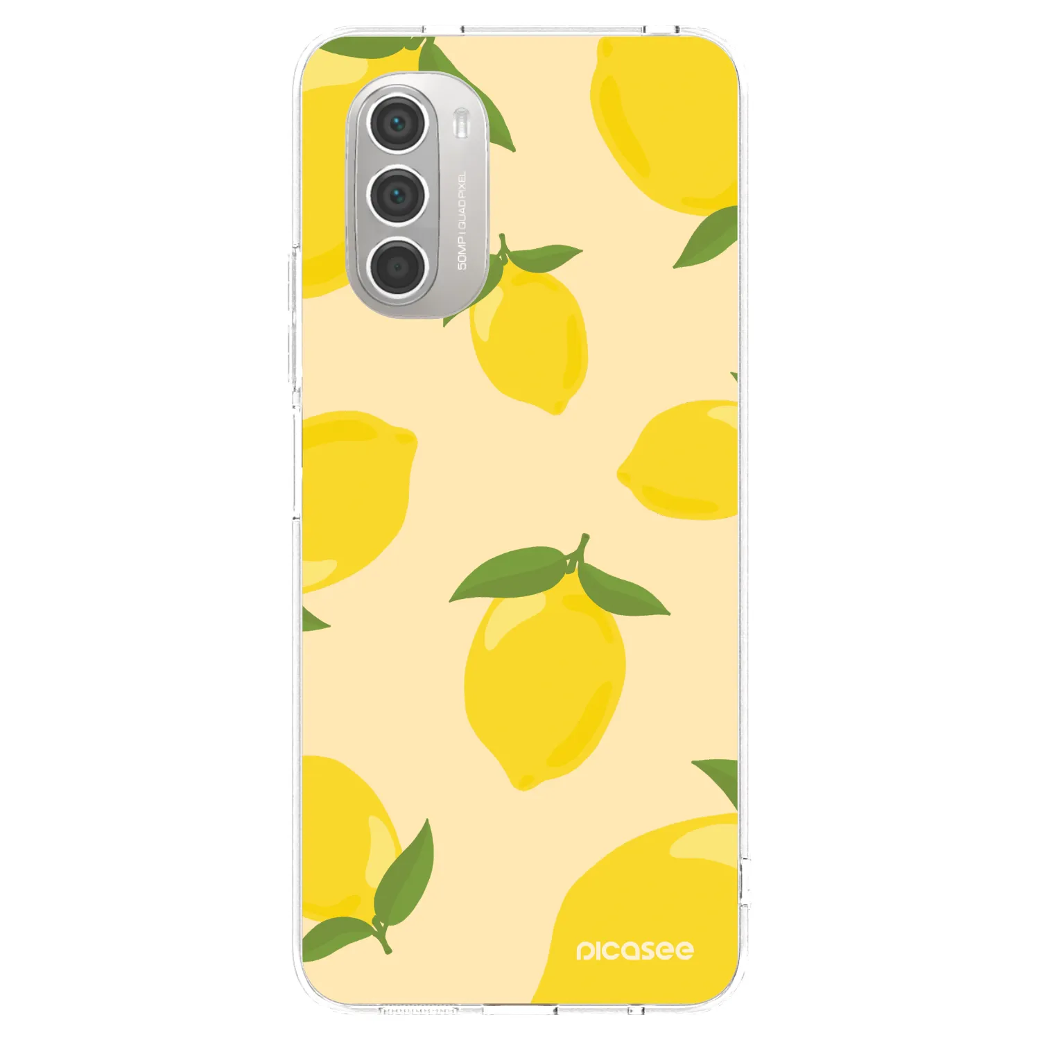 Picasee silikonový průhledný obal pro Motorola Moto G51 - Limoncella