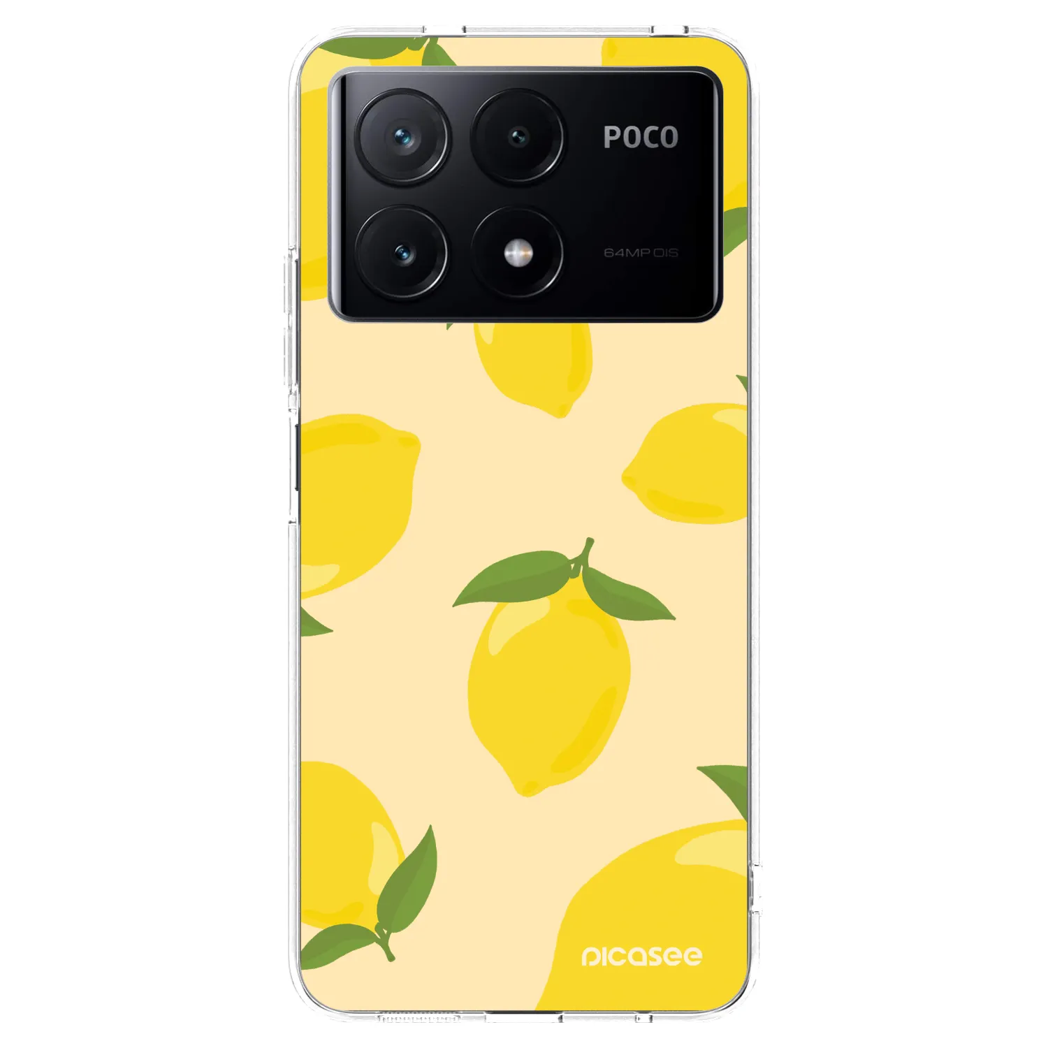Picasee silikonový průhledný obal pro Xiaomi Poco X6 Pro - Limoncella
