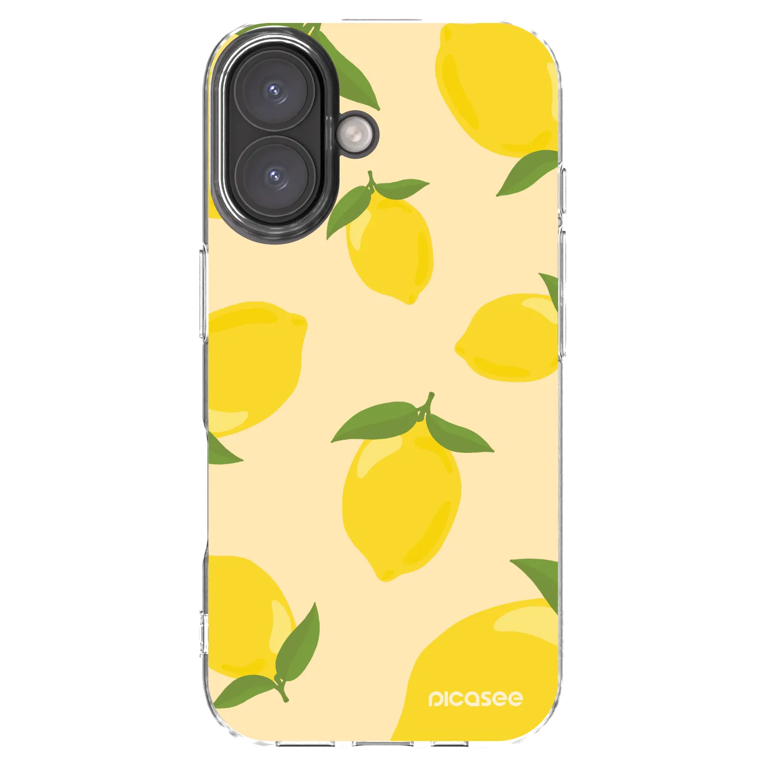 Picasee silikonový průhledný obal pro Apple iPhone 16 - Limoncella