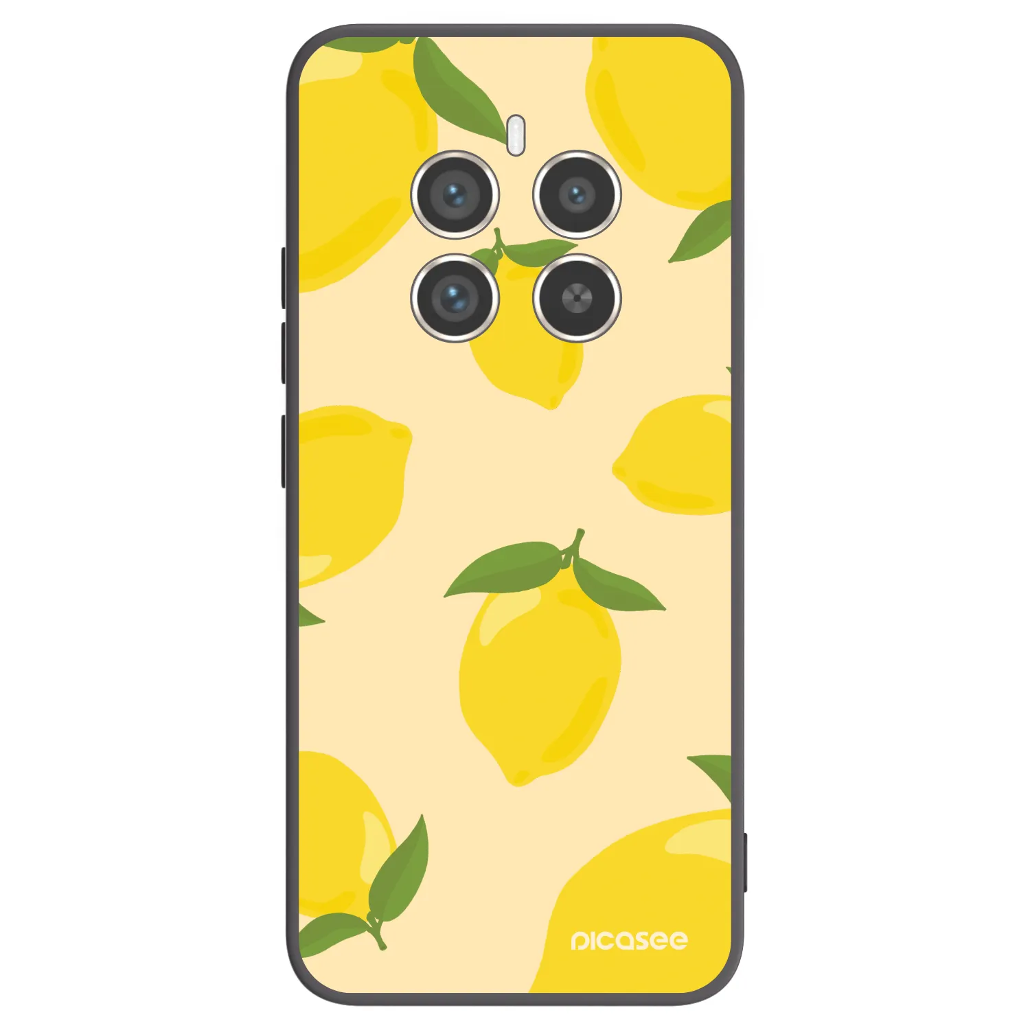 Picasee silikonový černý obal pro Realme 12 Pro 5G - Limoncella