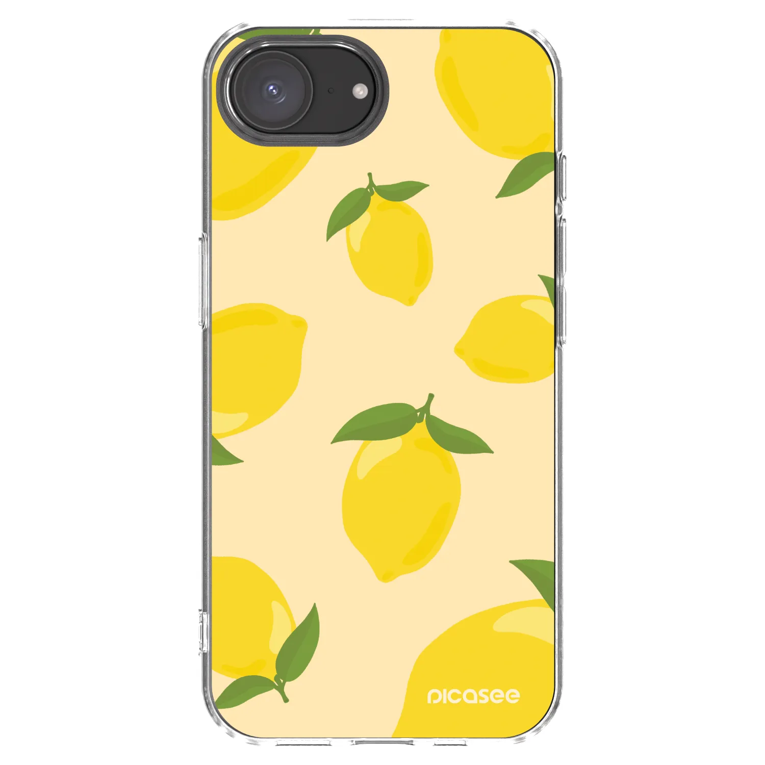 Picasee silikonový průhledný obal pro Apple iPhone 16e - Limoncella