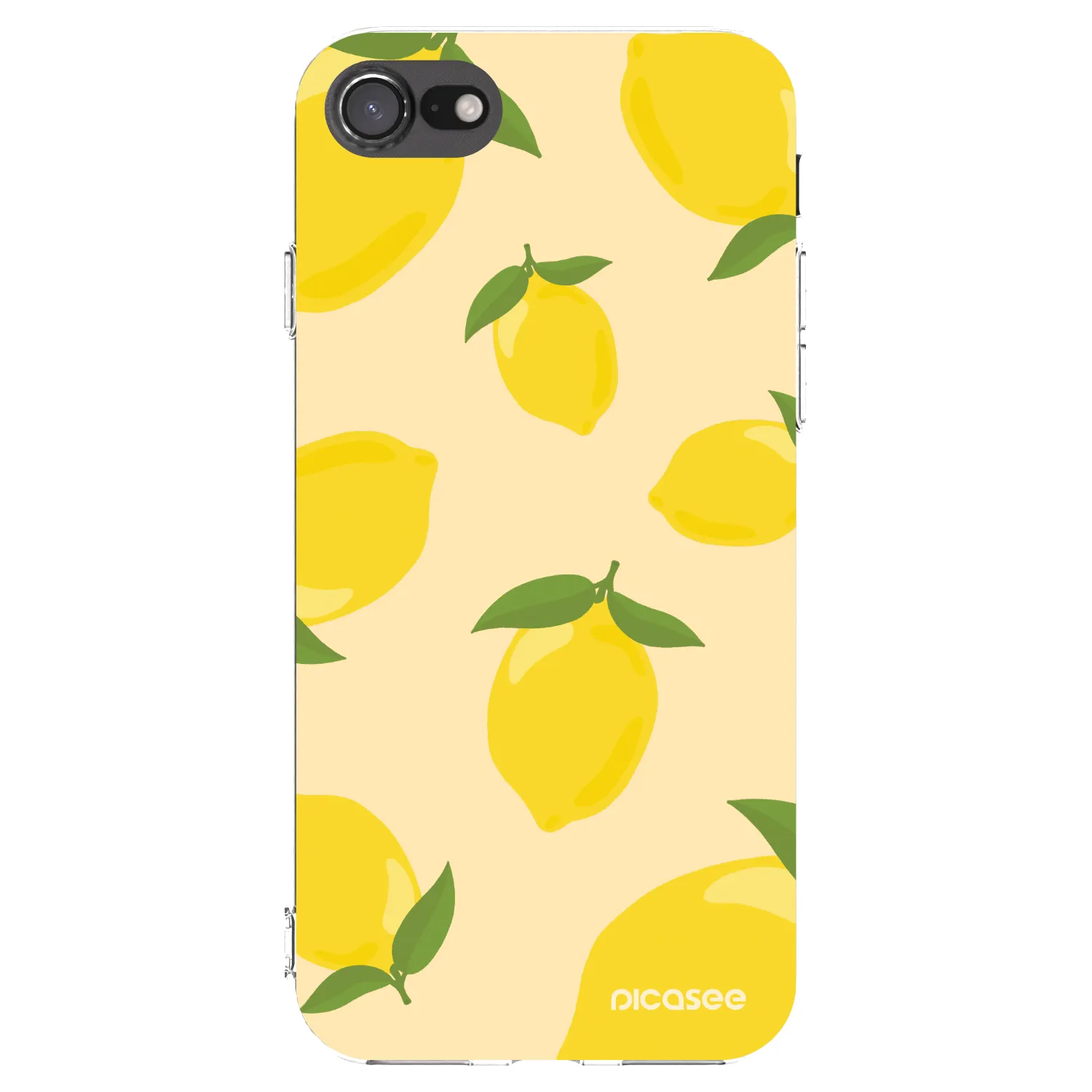 Picasee silikonový průhledný obal pro Apple iPhone SE 2020 - Limoncella