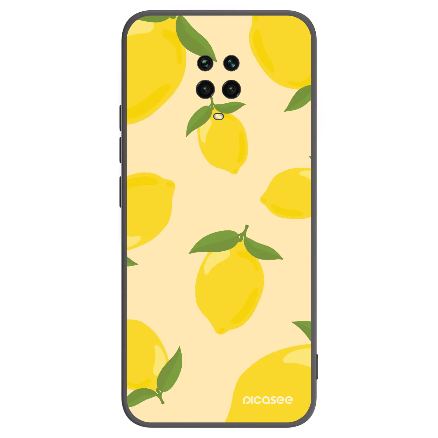 Picasee silikonový černý obal pro Xiaomi Redmi Note 9S - Limoncella