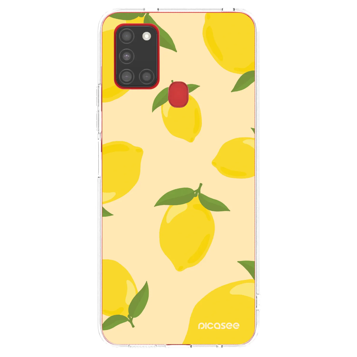Picasee silikonový průhledný obal pro Samsung Galaxy A21s - Limoncella
