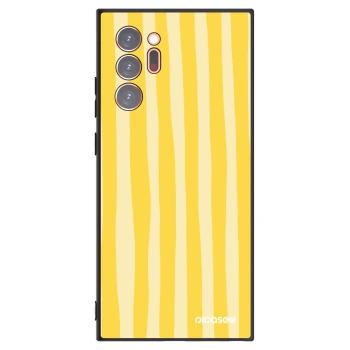 Picasee silikonový černý obal pro Samsung Galaxy Note 20 Ultra - Lines lemon