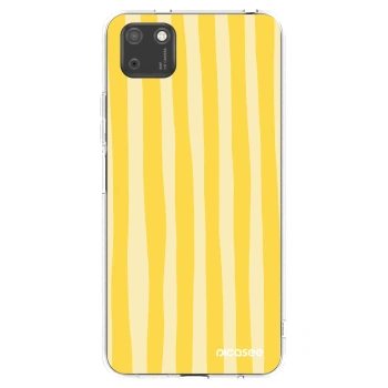 Picasee silikonový průhledný obal pro Huawei Y5P - Lines lemon