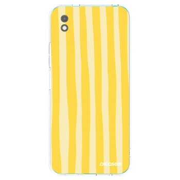 Picasee silikonový černý obal pro Xiaomi Redmi 9A - Lines lemon
