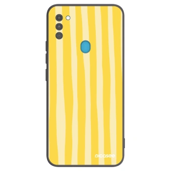 Obal pro Samsung Galaxy M11 - Lines lemon