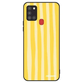 Obal pro Samsung Galaxy A21s - Lines lemon