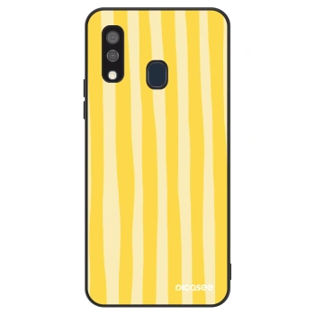 Obal pro Samsung Galaxy A40 A405F - Lines lemon