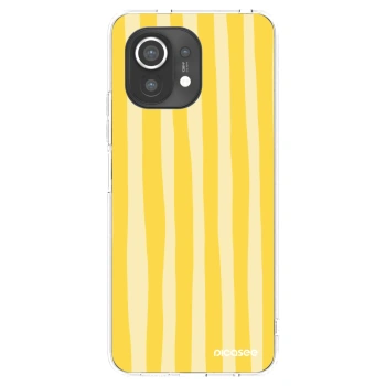 Picasee silikonový průhledný obal pro Xiaomi Mi 11 - Lines lemon
