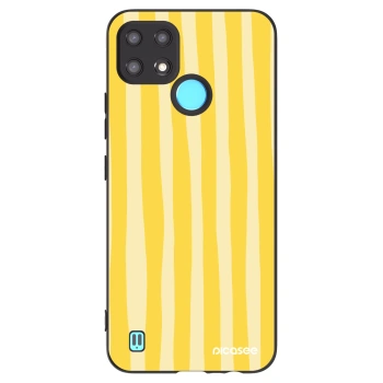 Obal pro Realme C21 - Lines lemon