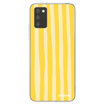 Obal pro Samsung Galaxy A03s A037G - Lines lemon