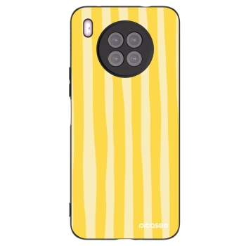 Picasee silikonový černý obal pro Huawei Nova 8i - Lines lemon