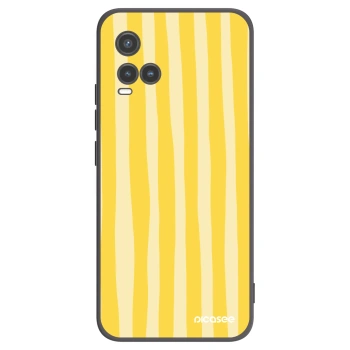 Obal pro Vivo Y33s - Lines lemon