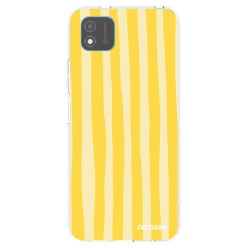 Picasee silikonový průhledný obal pro Realme C11 (2021) - Lines lemon