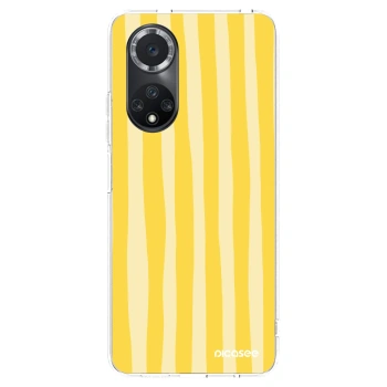 Picasee silikonový průhledný obal pro Huawei Nova 9 SE - Lines lemon