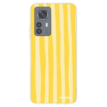Picasee silikonový průhledný obal pro Xiaomi 12 Pro - Lines lemon