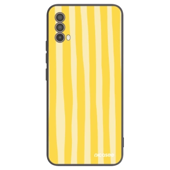 Obal pro Motorola Moto E40 - Lines lemon