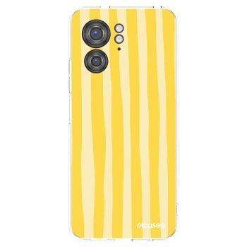 Picasee silikonový průhledný obal pro Motorola Edge 40 - Lines lemon