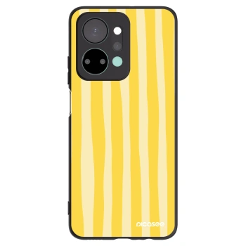 Picasee silikonový černý obal pro Honor X7a - Lines lemon