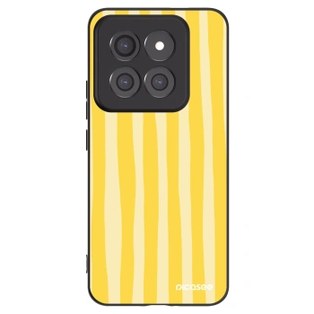 Picasee silikonový černý obal pro Xiaomi 14 Pro - Lines lemon