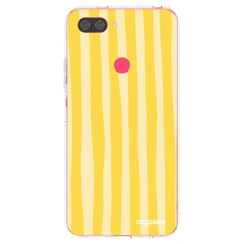 Picasee silikonový průhledný obal pro Xiaomi Mi 8 Lite - Lines lemon