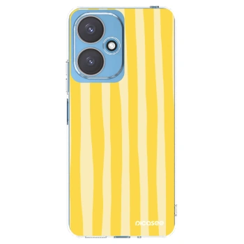 Picasee silikonový průhledný obal pro Xiaomi Redmi 13C 5G - Lines lemon
