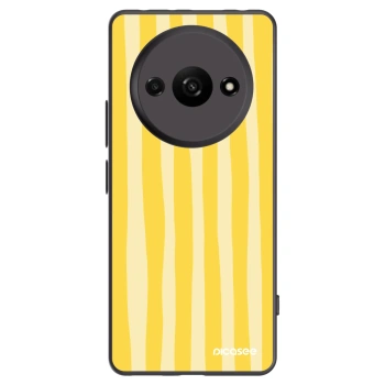 Picasee silikonový černý obal pro Xiaomi Redmi A3 - Lines lemon