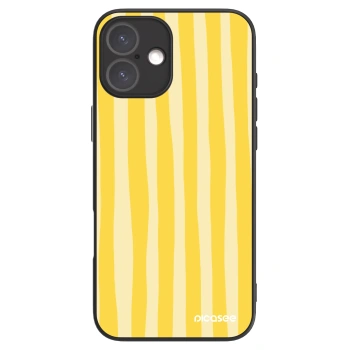 Picasee ULTIMATE CASE MagSafe pro Apple iPhone 16 Plus - Lines lemon