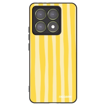 Picasee silikonový černý obal pro Xiaomi 14T - Lines lemon