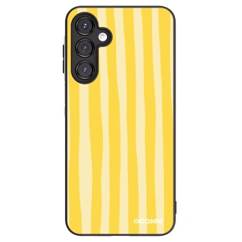 Picasee silikonový černý obal pro Samsung Galaxy A16 5G - Lines lemon