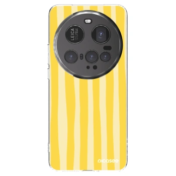 Picasee silikonový průhledný obal pro Xiaomi 15 Ultra - Lines lemon