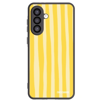 Picasee silikonový černý obal pro Samsung Galaxy A26 5G A266B - Lines lemon