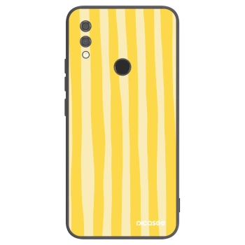 Picasee silikonový černý obal pro Xiaomi Redmi Note 7 - Lines lemon
