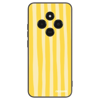 Picasee silikonový černý obal pro Xiaomi Poco C75 - Lines lemon