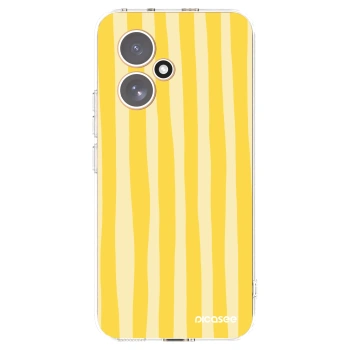 Picasee silikonový průhledný obal pro Honor 400 5G - Lines lemon