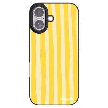 Picasee silikonový černý obal pro Apple iPhone 17 - Lines lemon