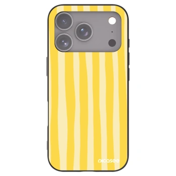 Picasee silikonový černý obal pro Apple iPhone 17 Pro - Lines lemon